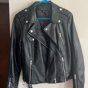 Romeo+Juliet Couture black faux leather jacket. Size large.